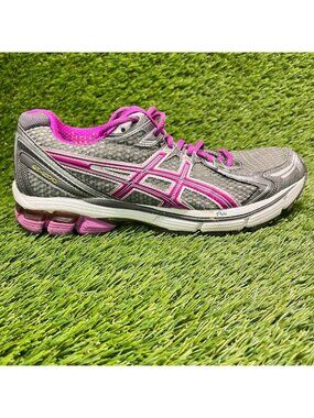 Asics GT-2170 Womens Size 8.5 Gray Silver Pink Athletic Running Shoes Sneakers